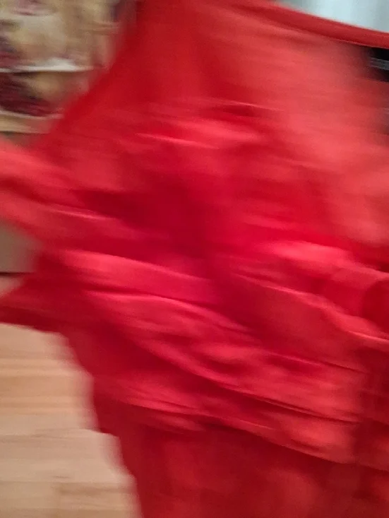 Express Red Ruffle Spaghetti-Strap Camisole Top - Picture 4 of 9